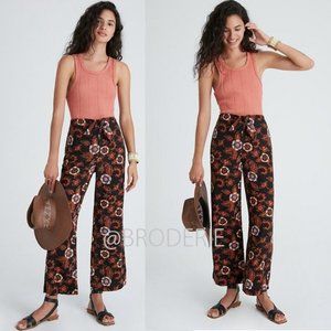 NWT Anthropologie Faria Straight Pants Paisley Sz 2